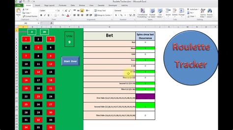 roulette excel download|Roulette Excel Spreadsheet Betting Tracker using IF Formula.